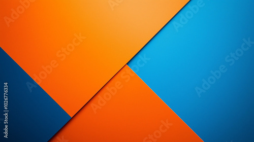 diagonal blue and orange background with crisp delineation