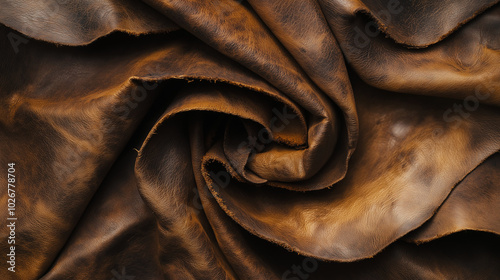 folded leather photo