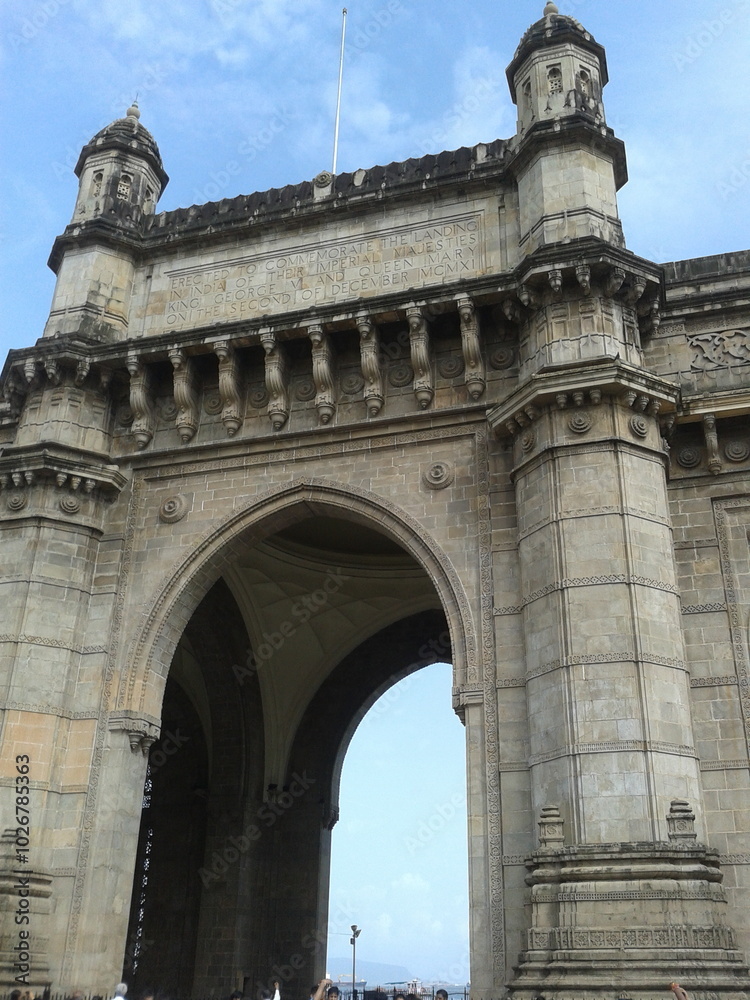 Gate way of India built in the 19th century by the British in India is a main point of attraction for tourists in mumbai. Gate way of India built in the 19th century by the British in India is a main point of attraction for tourists in mumbai.