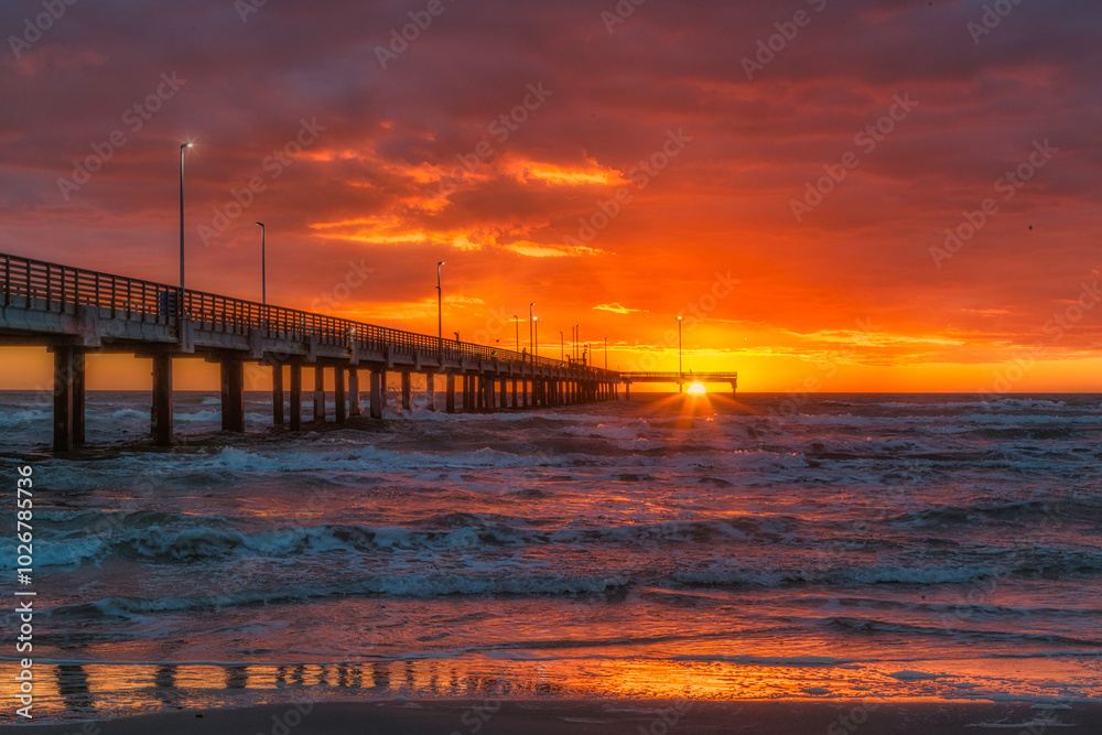 Sunrise from the Bob Hall Pier. Sunrise from the Bob Hall Pier.