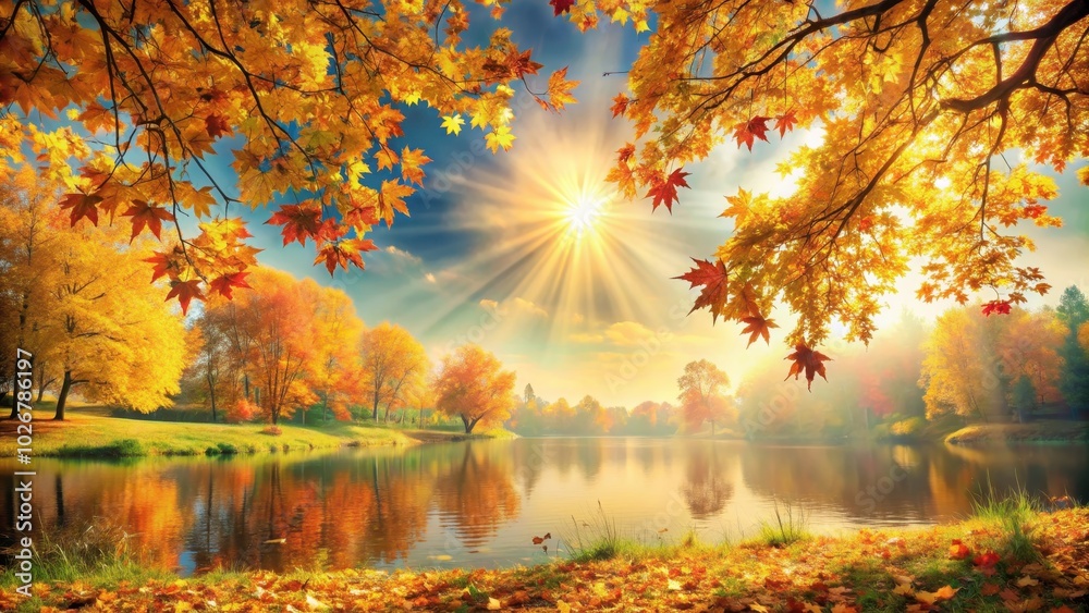 Artistic autumn scene with sunny nature background, sunny, nature, colorful, leaves, fall, foliage, outdoors, trees Artistic autumn scene with sunny nature background, sunny, nature, colorful, leaves, fall, foliage, outdoors, trees