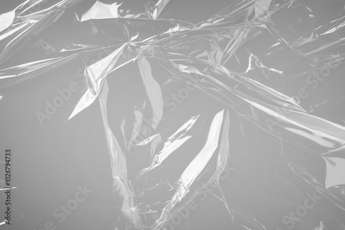 Abstract Plastic Wrap Texture, Transparent Design Element Overlay Effect. Png