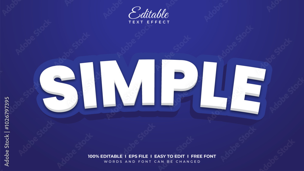 Simple text effect Simple text effect