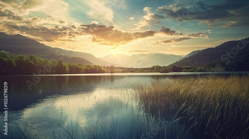 Elegant Landscape Background Image - a captivating and serene visual. The elegant landscape creates a charming and peaceful scene.