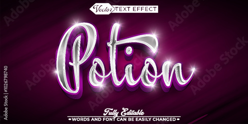 Purple Potion Editable Text Effect Template