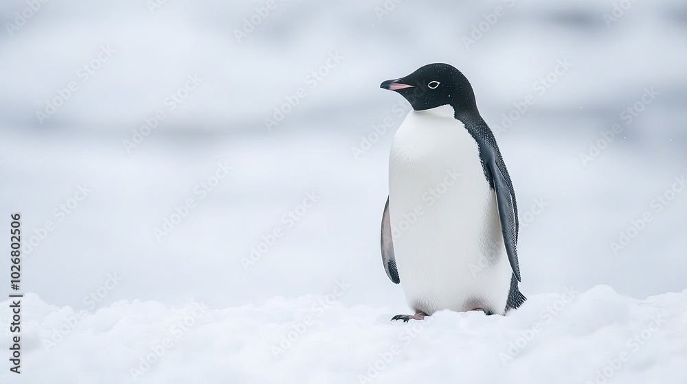 Naklejka premium penguin isolated on white background