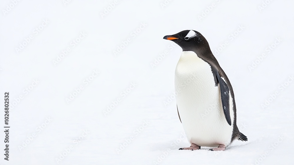 Fototapeta premium penguin isolated on white background