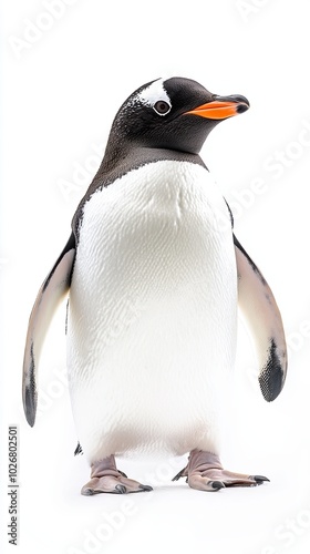 Wallpaper Mural penguin isolated on white background Torontodigital.ca