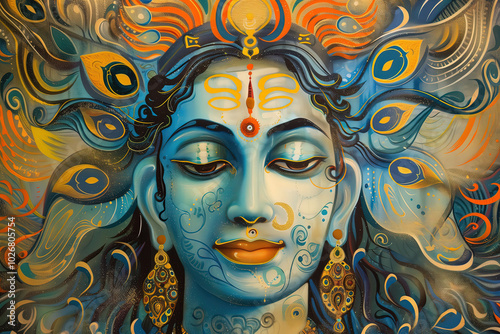 Hindu God Vishnu, Generative AI