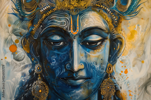 Hindu God Vishnu, Generative AI