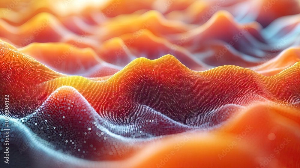 3d graph with colorful peaks and valleys representing data trends and patterns in predictive analytics 3d graph with colorful peaks and valleys representing data trends and patterns in predictive analytics