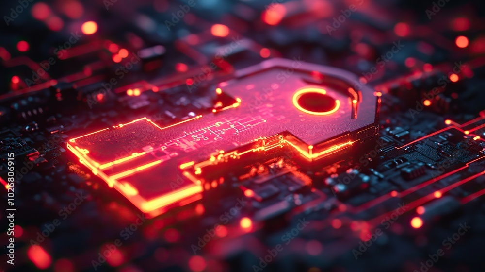 a digital key symbolizing cybersecurity and data access surrounded by neon circuits and glowing lights a digital key symbolizing cybersecurity and data access surrounded by neon circuits and glowing lights