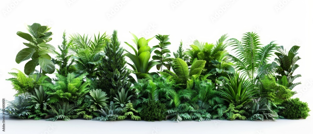 Lush Green Foliage for Nature and Garden Themes Lush Green Foliage for Nature and Garden Themes