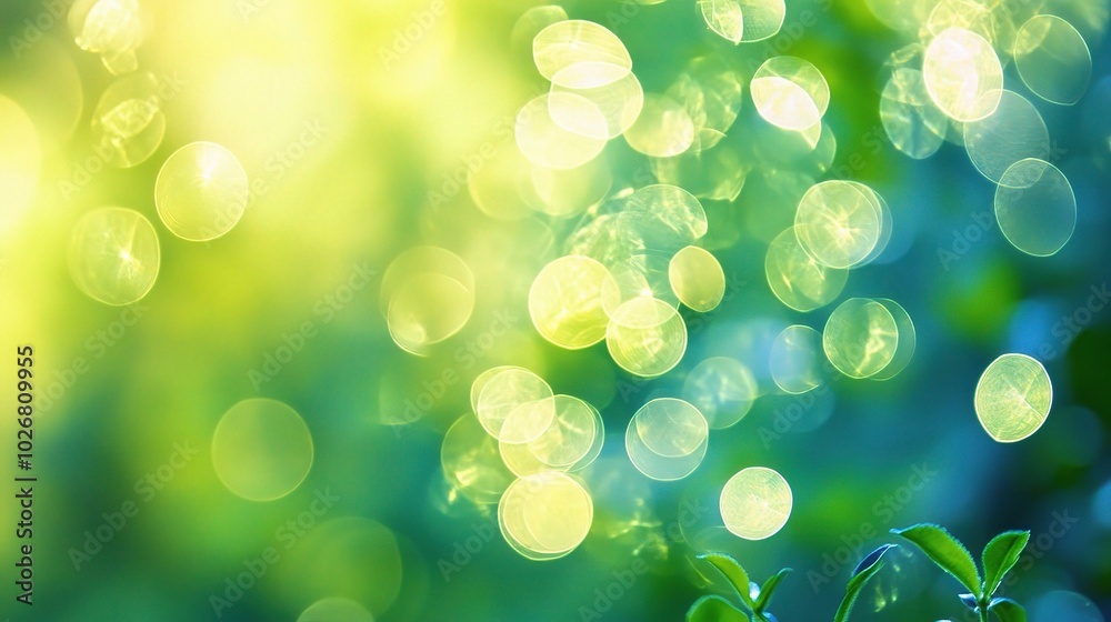 Soft Green Bokeh Background for Nature Themes Soft Green Bokeh Background for Nature Themes