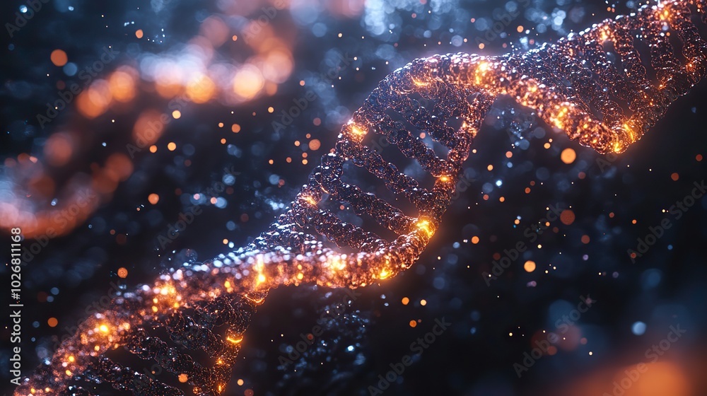 abstract visualization of dna sequences and genetic data representing genome editing technology abstract visualization of dna sequences and genetic data representing genome editing technology