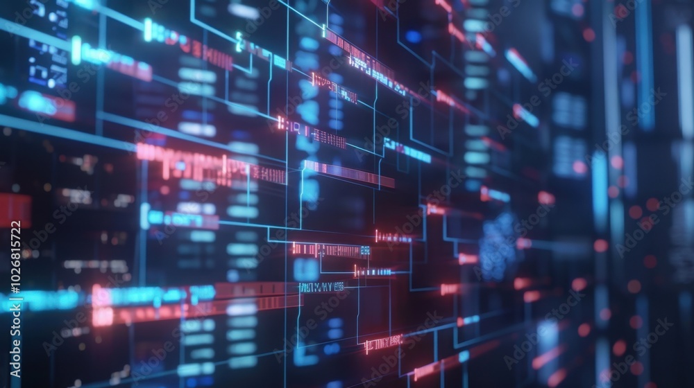 Abstract Digital Data Flow Visualization Abstract Digital Data Flow Visualization