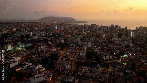 Wallpaper Mural Atardecer en Lima vista del Morro Solar Torontodigital.ca