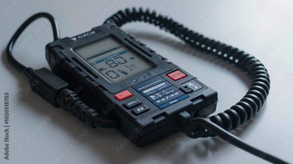Close-up of a handheld OBD-II diagnostic scanner for cars, featuring a compact rectangular design with a digital display showing vehicle diagnostic information. Close-up of a handheld OBD-II diagnostic scanner for cars, featuring a compact rectangular design with a digital display showing vehicle diagnostic information.