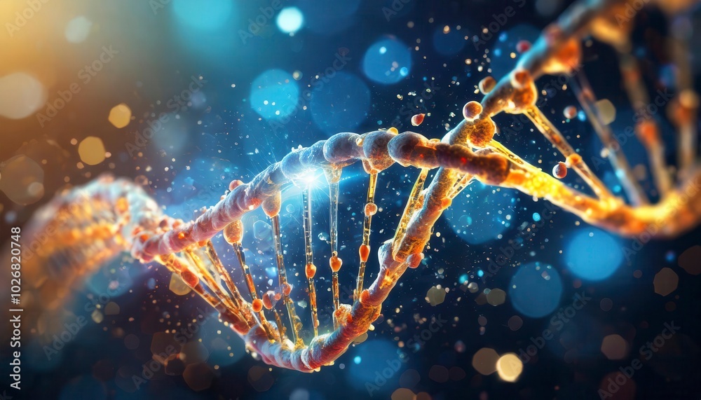 Genetic Code DNA Sequencing Molecular Concept. Generated image Genetic Code DNA Sequencing Molecular Concept. Generated image