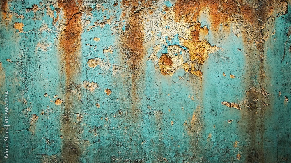 Textured Blue and Orange Wall Background Textured Blue and Orange Wall Background