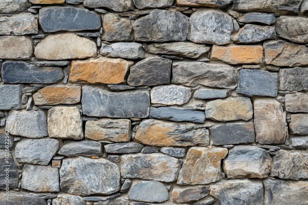 Old stone brick wall from a building wider view - generative ai Old stone brick wall from a building wider view - generative ai