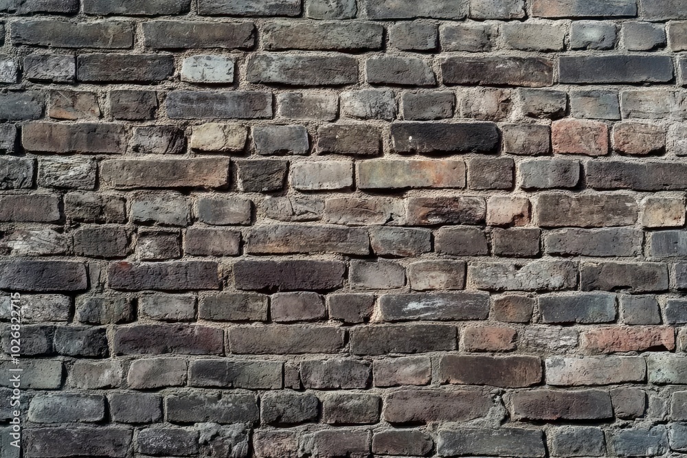 Old stone brick wall from a building wider view - generative ai Old stone brick wall from a building wider view - generative ai