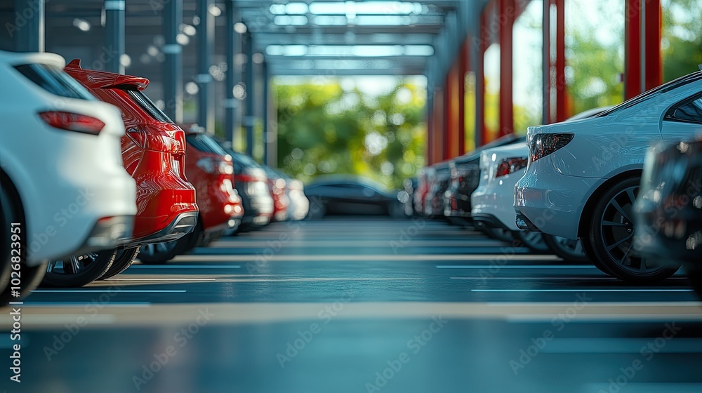 Outdoor parking lot, used car sales and rental services. Outdoor parking lot, used car sales and rental services.