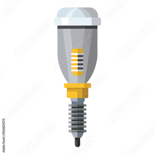 Prosthetic implant vector illustration isolated on a white background