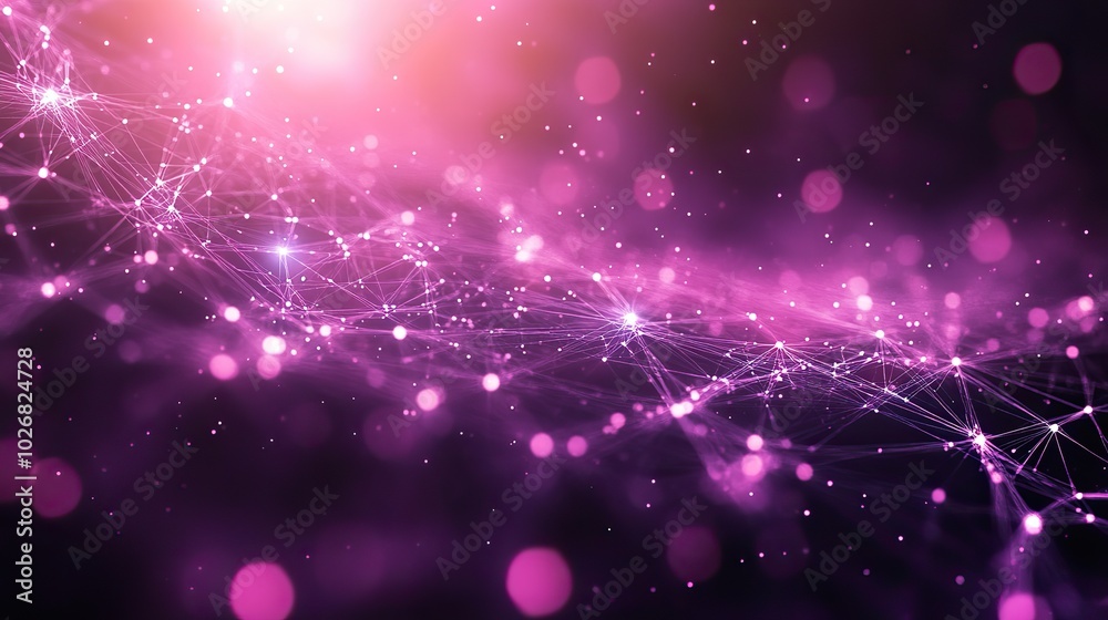 A blockchain network with interconnected lines and dots against a purple background, symbolizing the technology's foundational structure. A blockchain network with interconnected lines and dots against a purple background, symbolizing the technology's foundational structure.