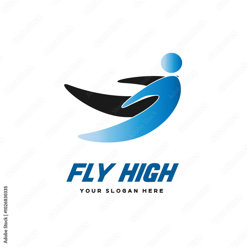 Fototapeta premium FLY HIGH LOGO