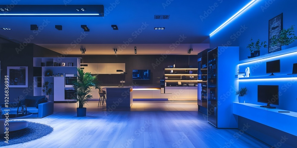 Home Automation Showroom Featuring Smart Mood Lighting Systems and Controls Home Automation Showroom Featuring Smart Mood Lighting Systems and Controls