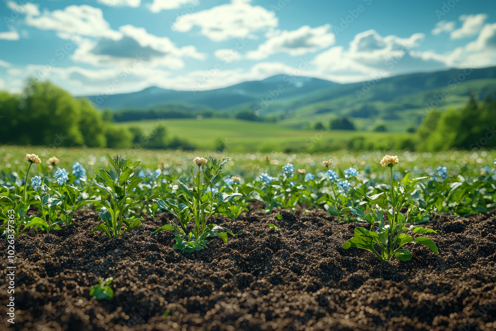 A government initiative promoting regenerative agriculture to improve soil health, showcasing the focus on sustainability in farming. Concept of regenerative agriculture. A government initiative promoting regenerative agriculture to improve soil health, showcasing the focus on sustainability in farming. Concept of regenerative agriculture.