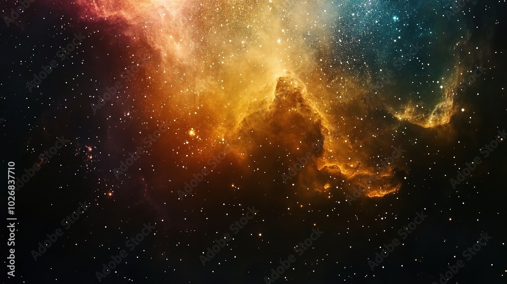 Obraz premium Stunning Cosmic Nebula in Vibrant Colors