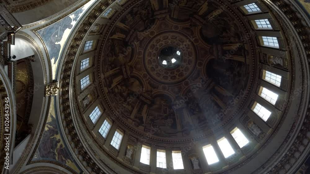 Spin shot of dome of St Paul's Cathedral, London, UK. Spin shot of dome of St Paul's Cathedral, London, UK.