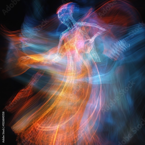 Mystical Radiance of Motion and Auras