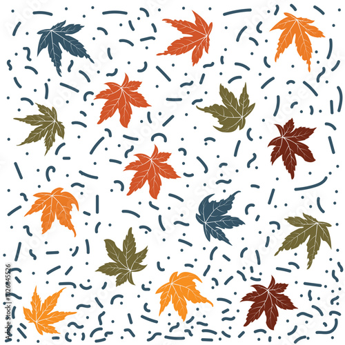 autumn leaves background natural color november season 