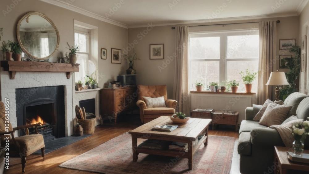 Cozy Living Room Home Background 02 Cozy Living Room Home Background 02
