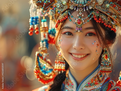 A cultural performance during Lunar New Year celebrations photo