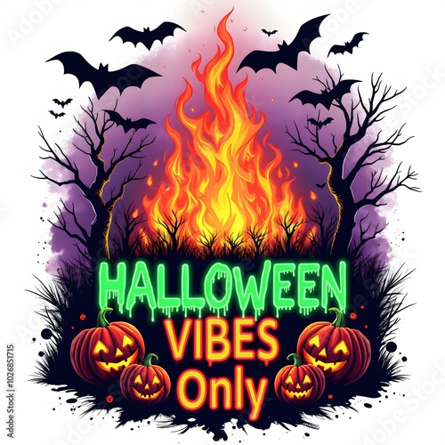 Halloween Ghost Time T-shirt Design