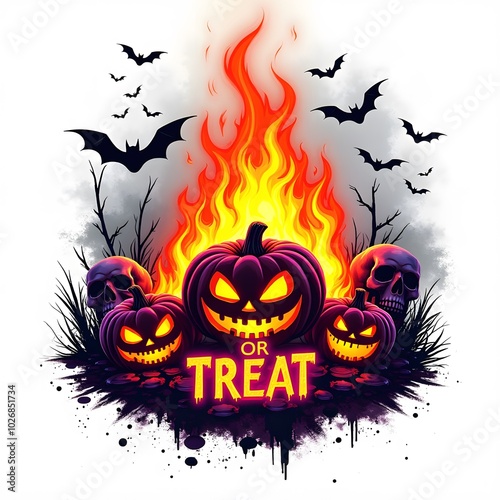 Halloween Ghost Time T-shirt Design