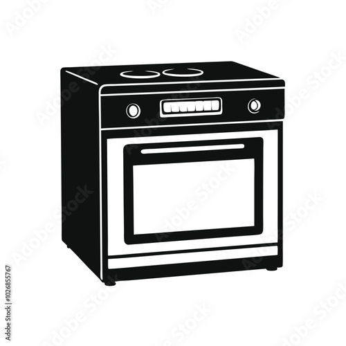 oven vector silhouette