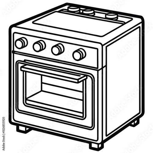 oven vector silhouette