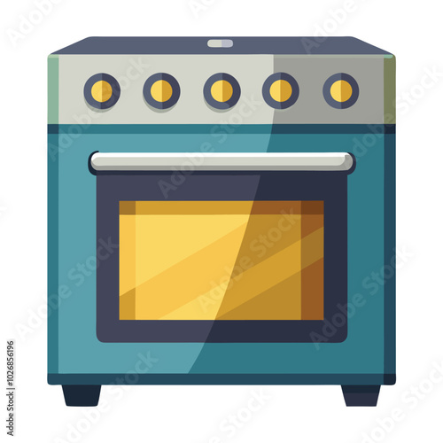 Oven vector illustration isolated on a white background