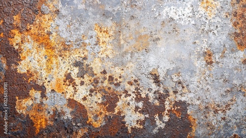 Textured Surface with Rust and Color Variation