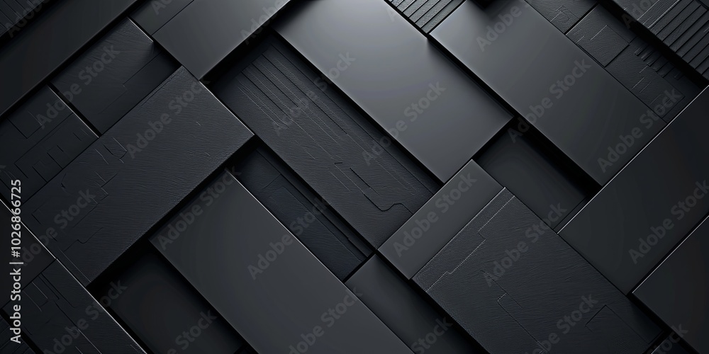 Abstract black geometric pattern background with intersecting lines and overlapping shapes. Abstract black geometric pattern background with intersecting lines and overlapping shapes.
