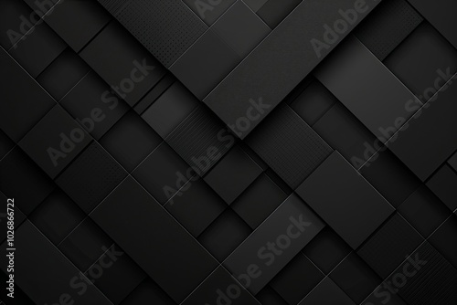 Abstract black and white geometric background with overlapping rectangles.