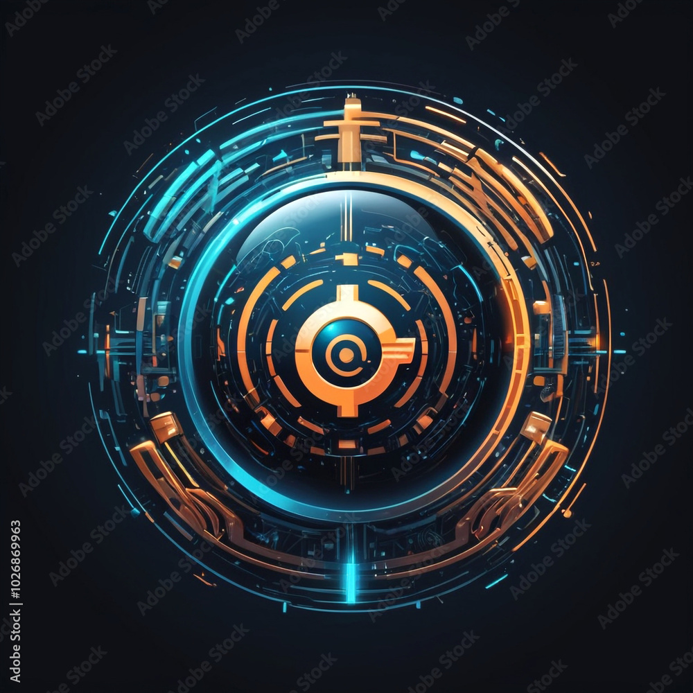 AI E-Lab Logo: Futuristic Glowing Orb Amidst Intricate Circuit Patterns AI E-Lab Logo: Futuristic Glowing Orb Amidst Intricate Circuit Patterns