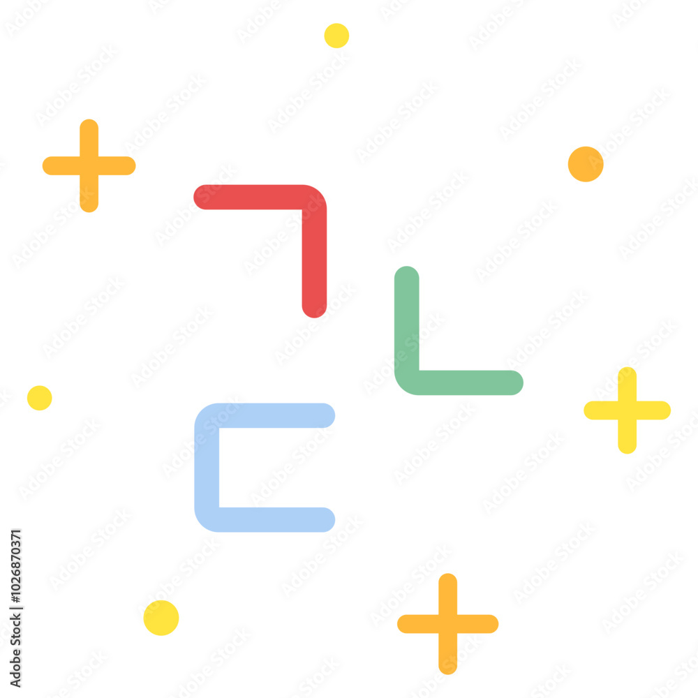 Obraz premium 한글 공부 일러스트