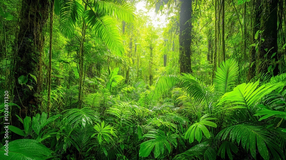 Lush Jungle Scene. Lush Jungle Scene.
