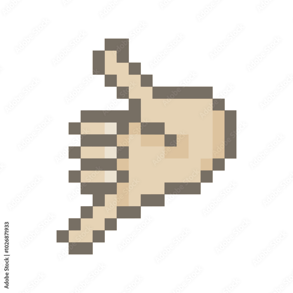 human cute hand pixel art human cute hand pixel art